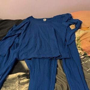 Women's Blue Pajama Set